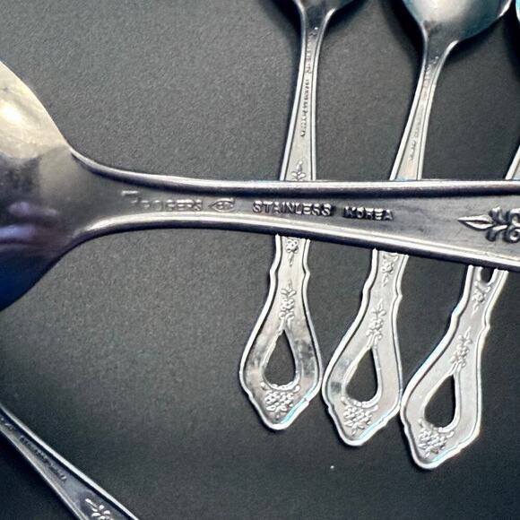 Set of 5 ROGERS VTG. Autumn Ballad (Stainless)
Place/Oval Soup Tablespoons KOREA - Picture 3 of 5